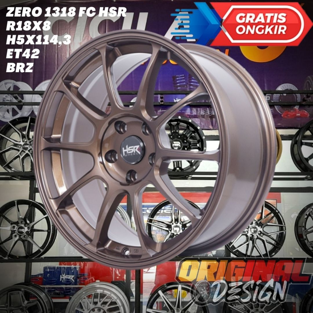 Velg TC105 HSR ZERO Ring 18 R18 Untuk Mobil Innova , Rush , Xpander , HRV