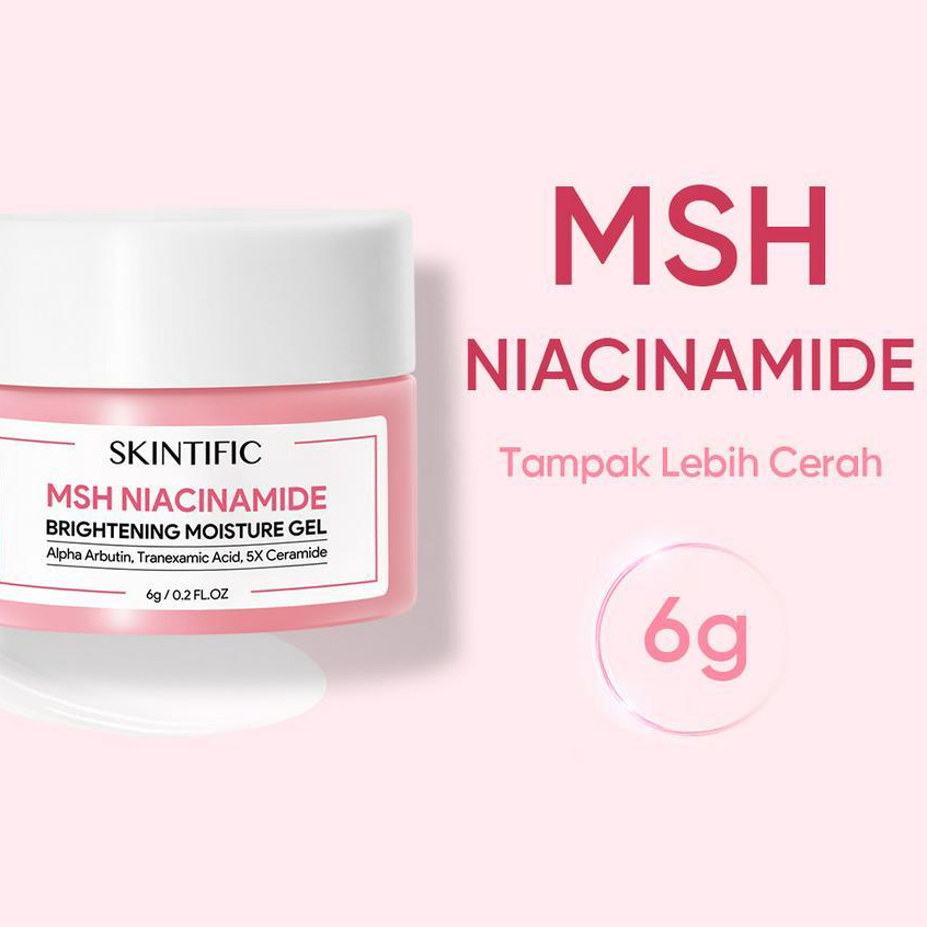 SKINTIFIC MSH/TXA Niacinamide Brightening Moisturizer Glowing Moisture Gel 6g (MINI)