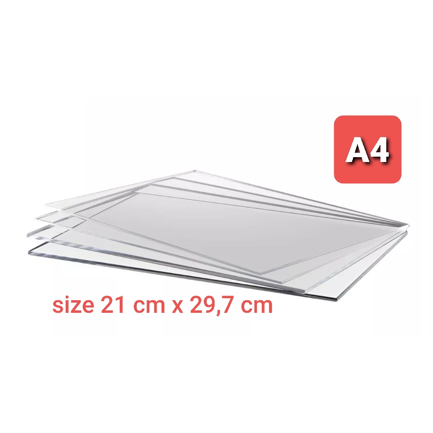 

LEMBARAN AKRILIK A4 2MM ACRYLIC GROSIR BERKUALITAS - AKRILIK BENING