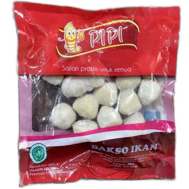 

Pipi baso ikan 250gr / fish ball