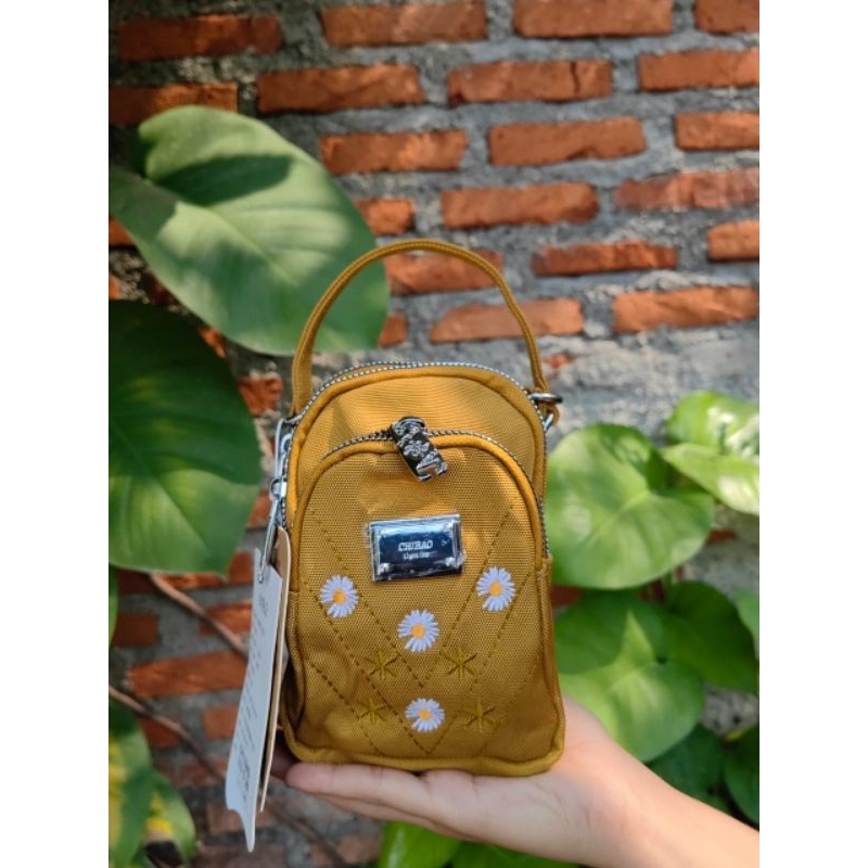 NEW CHIBAO - SELEMPANG MINI BAG WANITA ORIGINAL 8182-JH#BORDIRAN BUNGAN