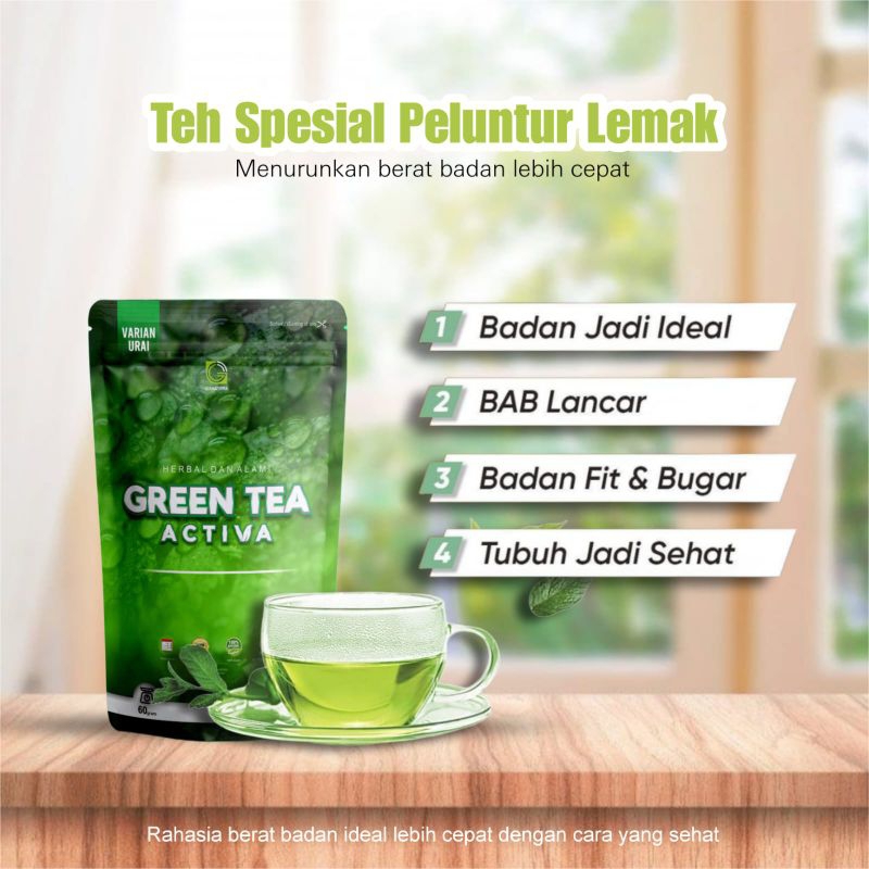 

Teh hijau Urai pelangsing aman Green Tea Activa