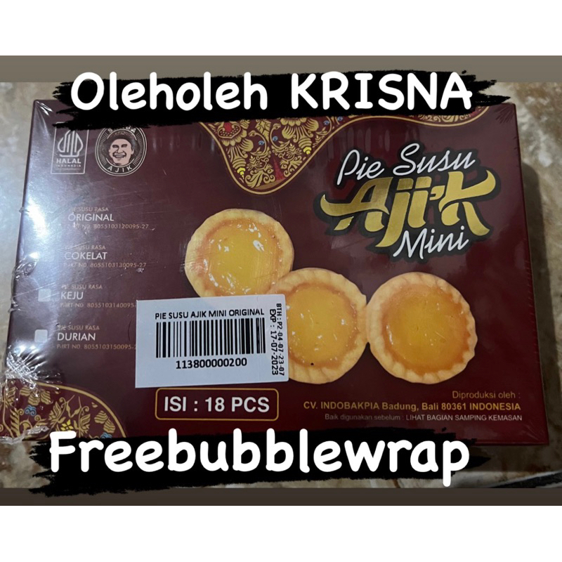 

pie susu ajik mini isi 18