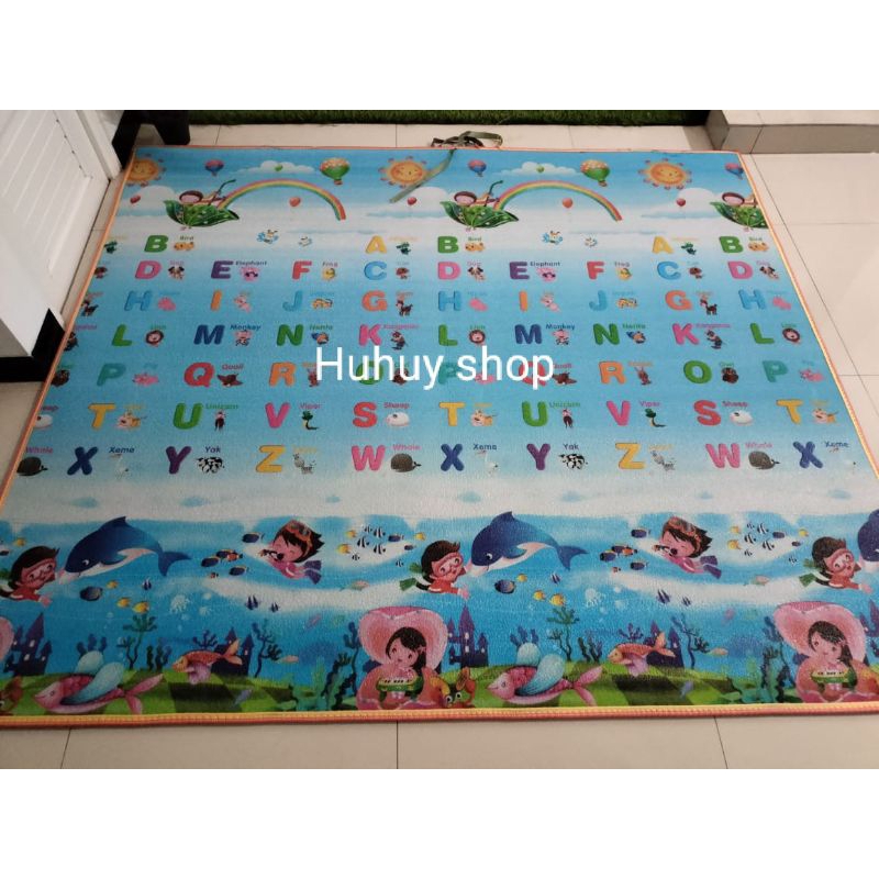 Karpet Busa TEBAL 180 x 200 cm dengan Dua Gambar Berbeda