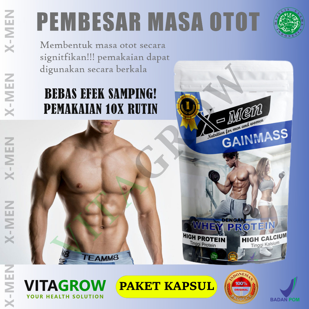 ( BISA COD ) Kapsul Pembentuk otot perut / Pembentuk otot badan pria permanen / Pembentuk otot badan