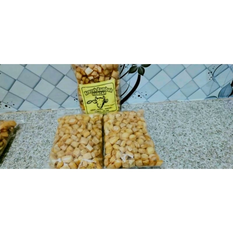 

krupuk rambak kulit sapi (kotak/dadu) 500gram/½kg