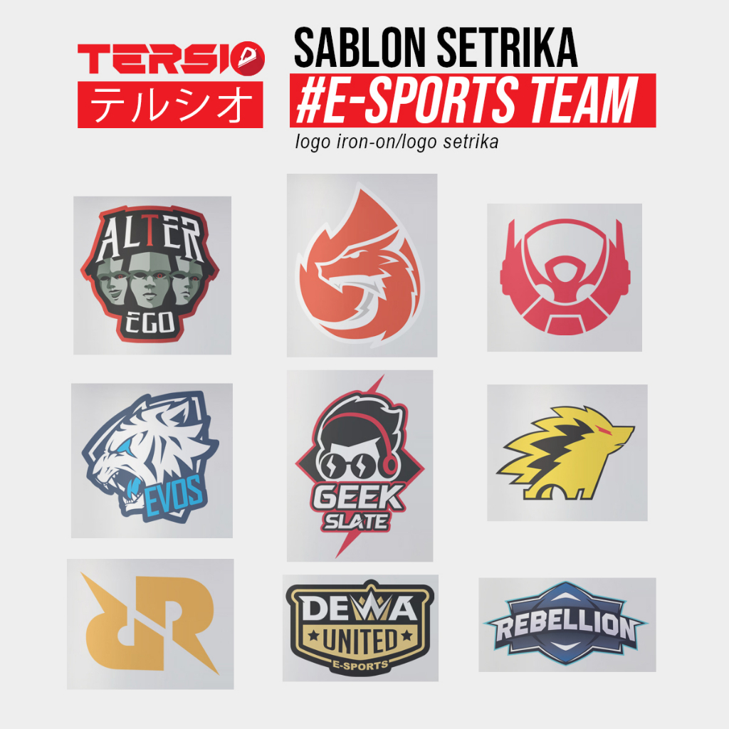 

SABLON SETRIKA LOGO ESPORTS TEAM