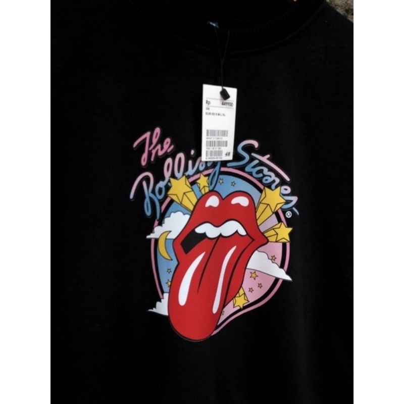 H&M HNM crewneck/swatshirt ROLLING STONES