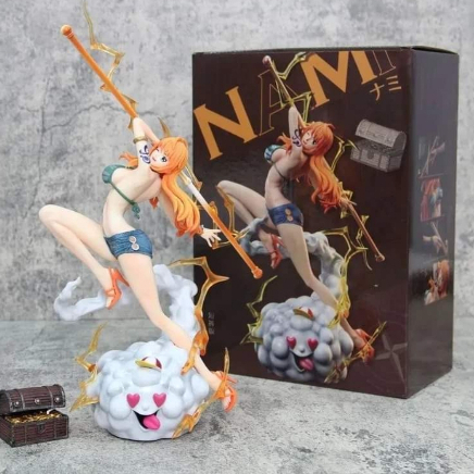 One Piece The Island of Ghost Nami With Zeus Standing GK statue