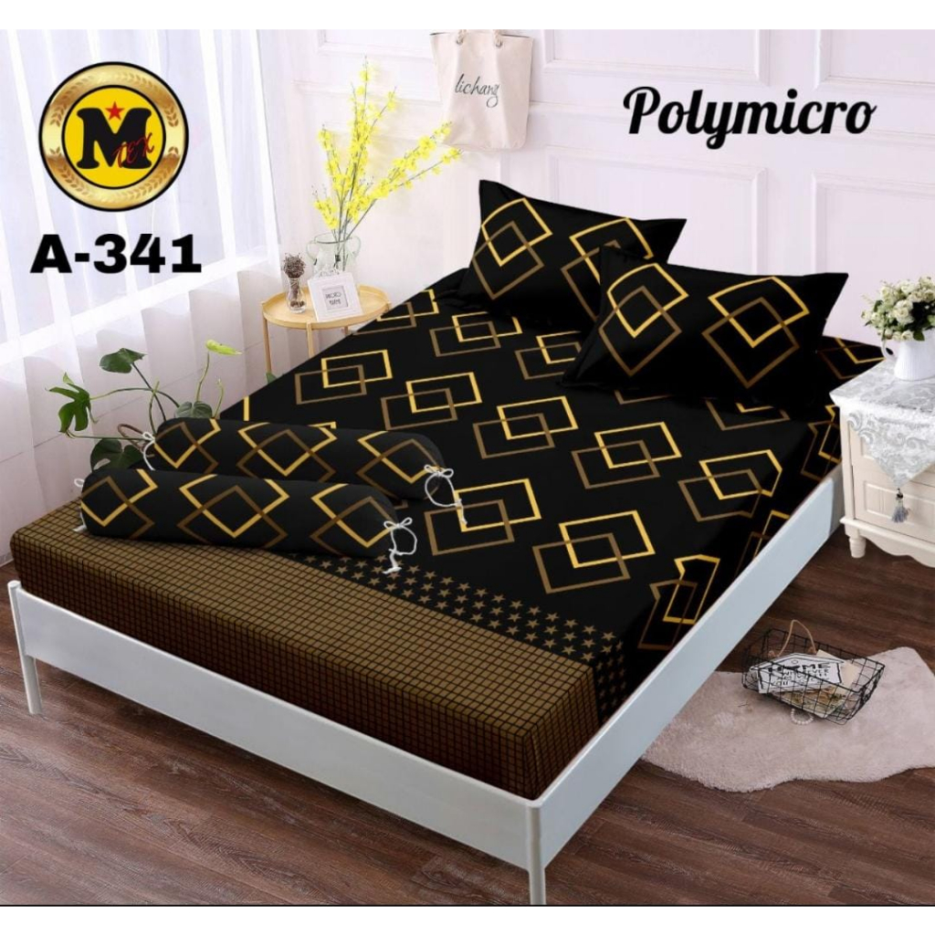 Sprei Set JUMBO 240x200 Katun BONITA/Sprei JUMBO Motif-BlackBox