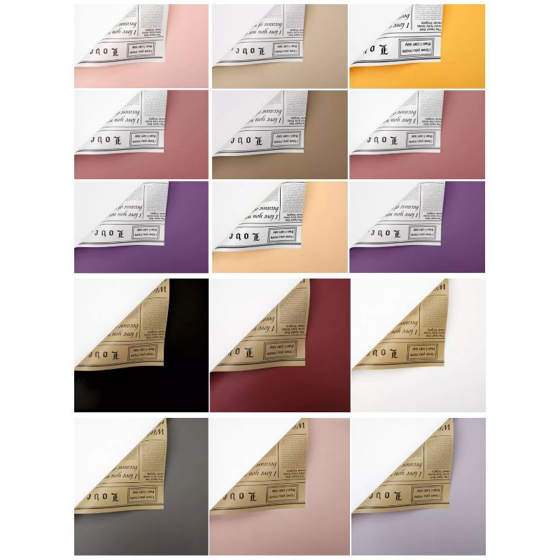 

Cellophane Kertas Buket Motif Koran 2 Warna