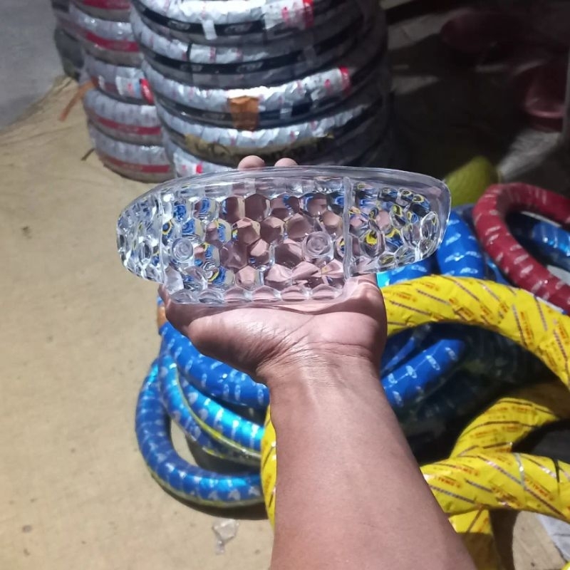 MIKA KACA LAMPU BELAKANG ASTREA GRAND PUTIH  BENING 1SET