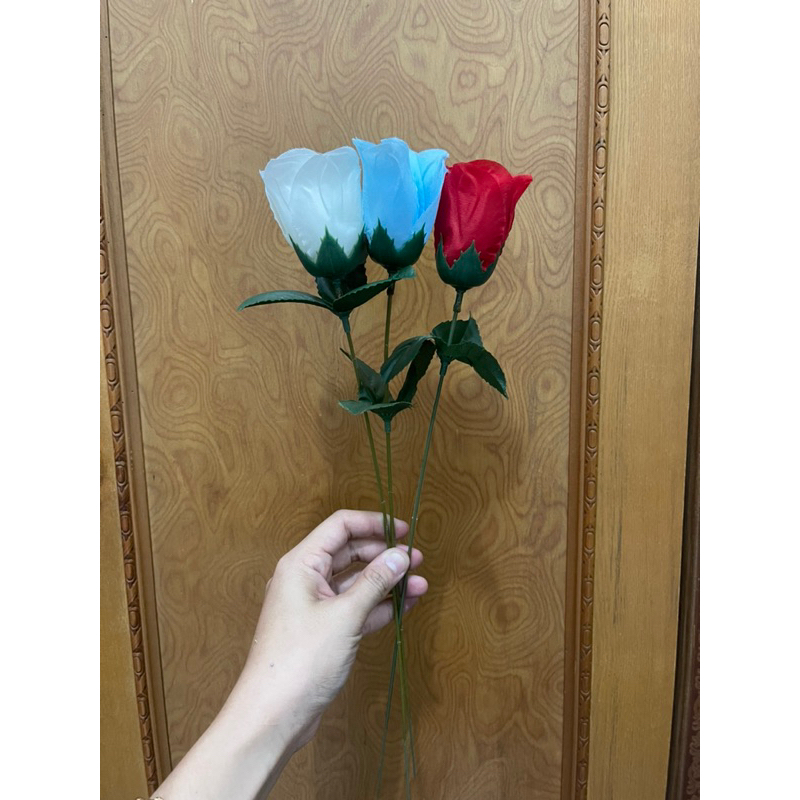 (1PC) BUNGA ARTIFISIAL MAWAR 1 TANGKAI / SINGLE ROSE Dekorasi Buket Bunga Vas Rumah Bunga Hari Ibu B