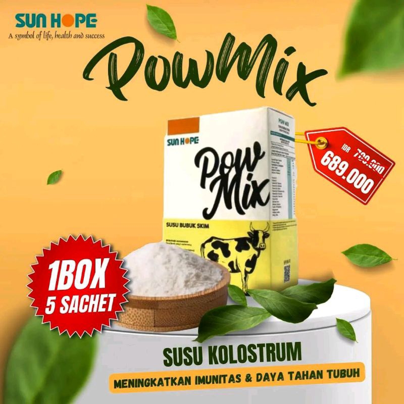 SUN HOPE POWMIX | SunHope Pow Mix Susu Kolostrum 100% ORIGINAL