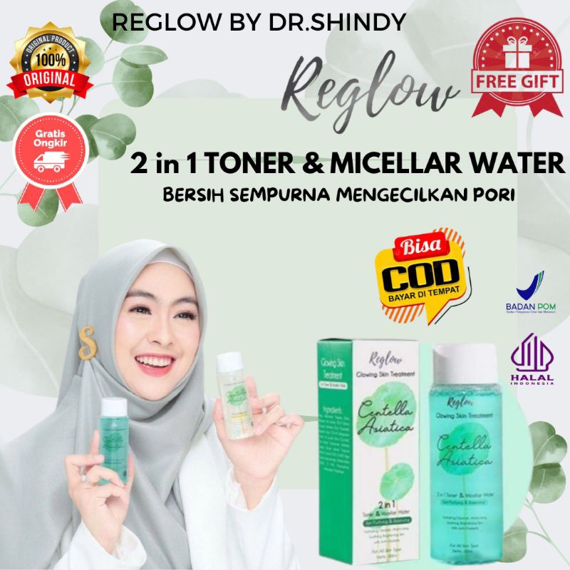 Reglow Skincare Original Toner dan Micellar Water skincare Original Wash