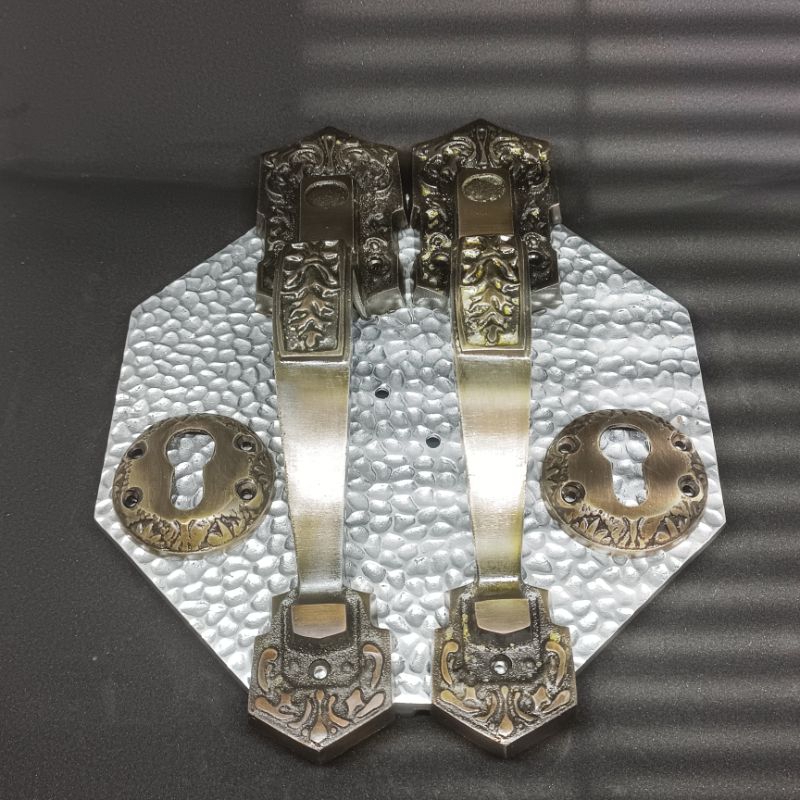 1set gagang pintu rumah & lubang kunci antik