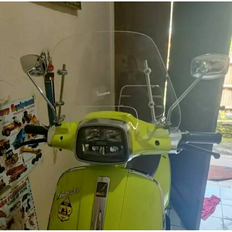 Winshield/Flyscreen vespa listrik Uwinfly T3.Kaca depan Vespa Uwinfly T3