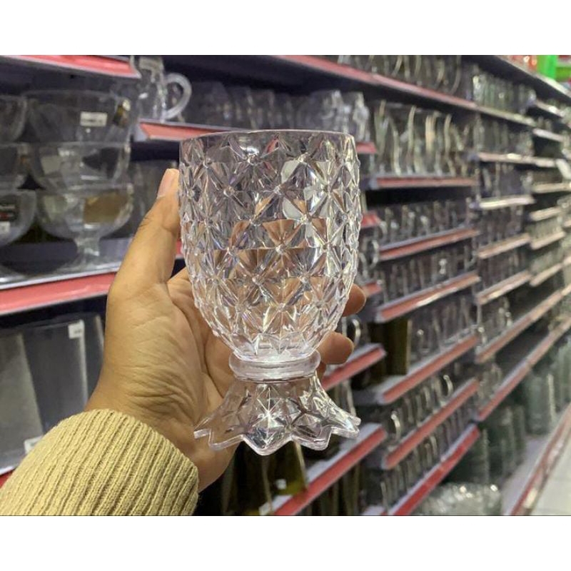 Gelas Diamond Natural GUD 5050 N GS | Gelas Minum Akrilik Golden Sunkist