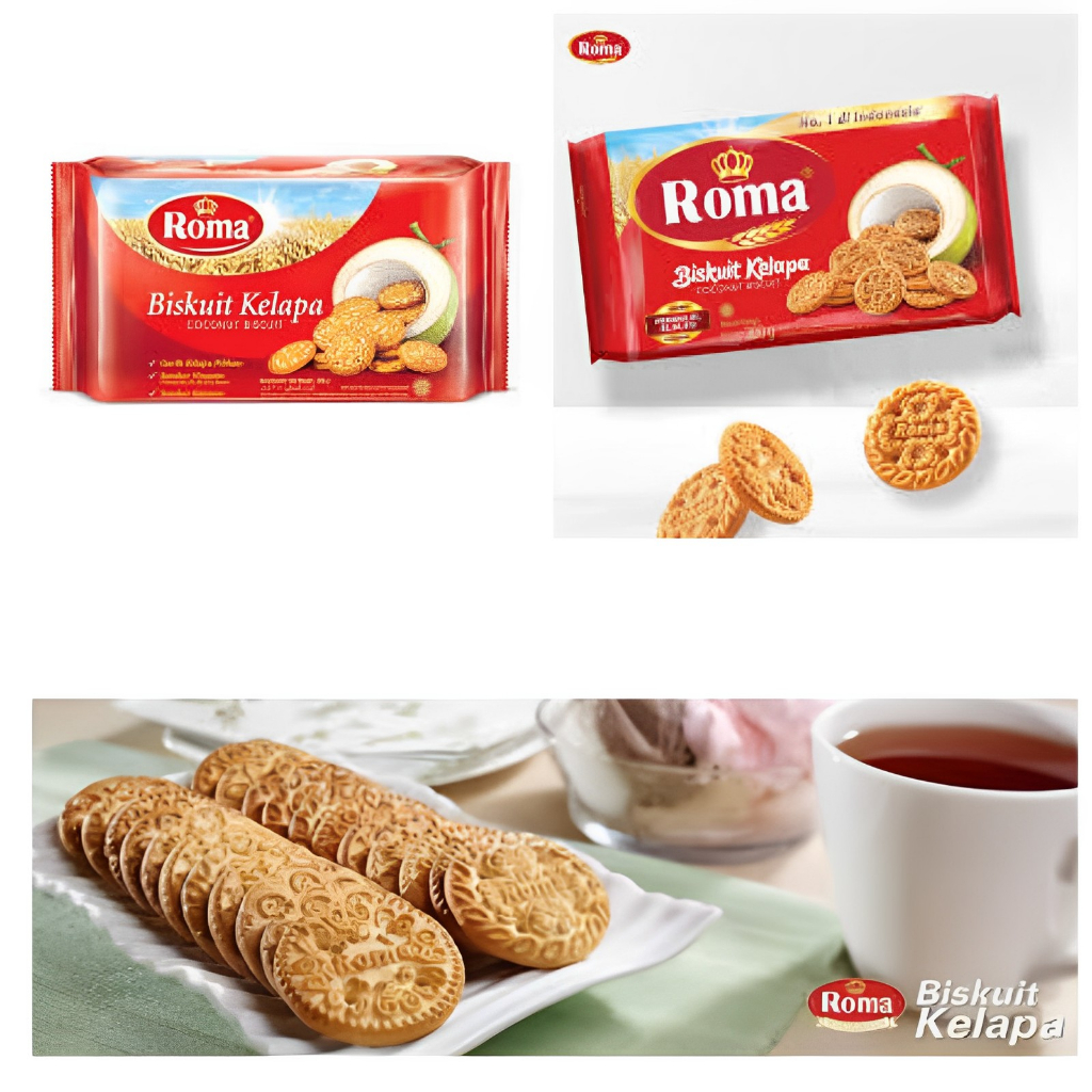 BISKUIT ROMA KELAPA 300 GR SNACK KELUARGA BUAT TAMU DAN TRAVELLING