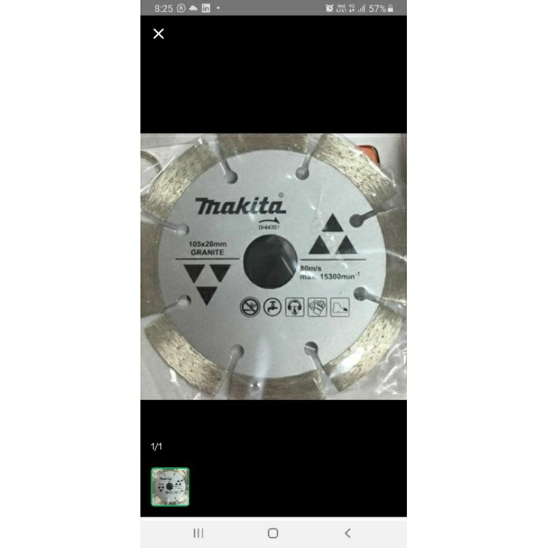 Diamond Wheel Dry Makita 4"