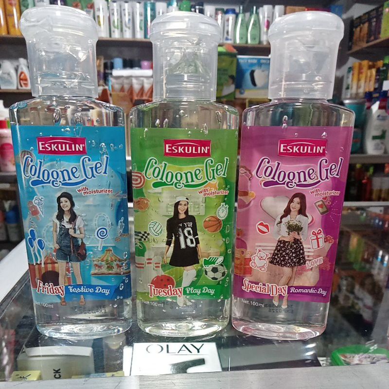 Eskulin cologne gel 100ml .Minyak wangi eskulin gel 100ml.Minyak wangi