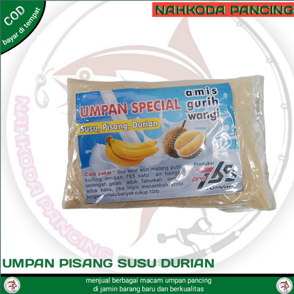 ranjau 765 Pisang Susu durian sachet - umpan pancing ikan - ranjau 765 asli