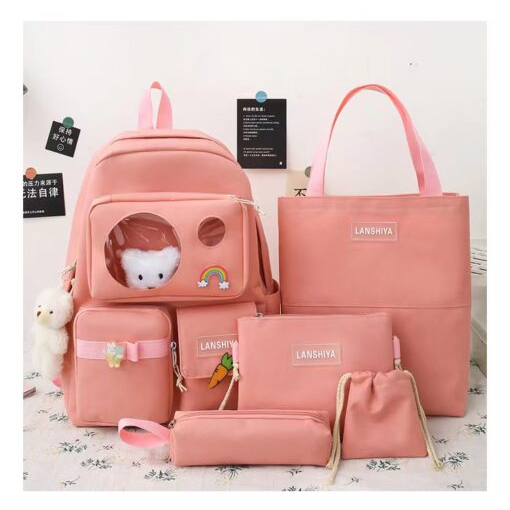 SALE Ranasel Anak Sekolah Import 2228 Tas 5in 1 tas Fashion Import Murahh Yans Collections