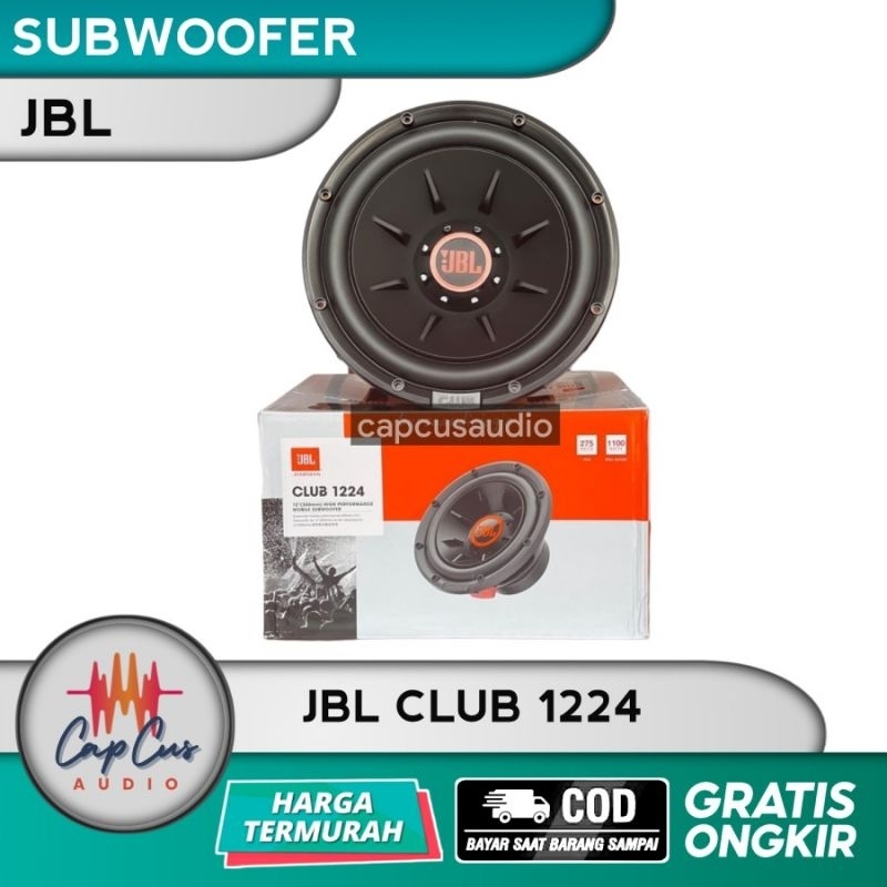 SUBWOOFER 12 INCH JBL CLUB 1224 SUBWOOFER PASIF JBL DOUBLE COIL RESMI
