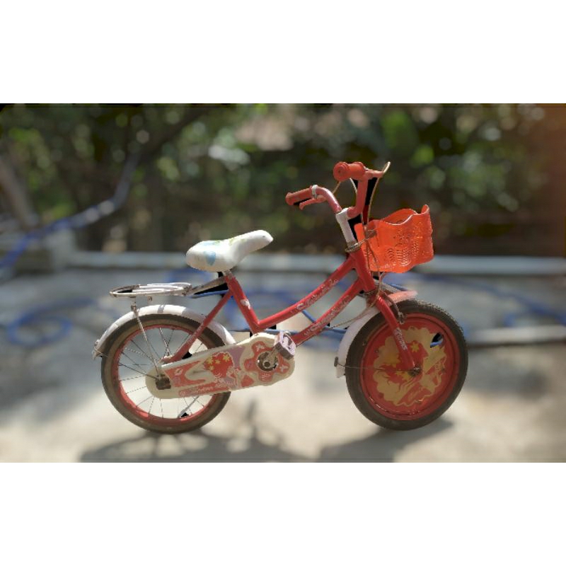 SEPEDA MINI ANAK UKURAN 16 SEKEN SECOND BEKAS LAYAK PAKAI