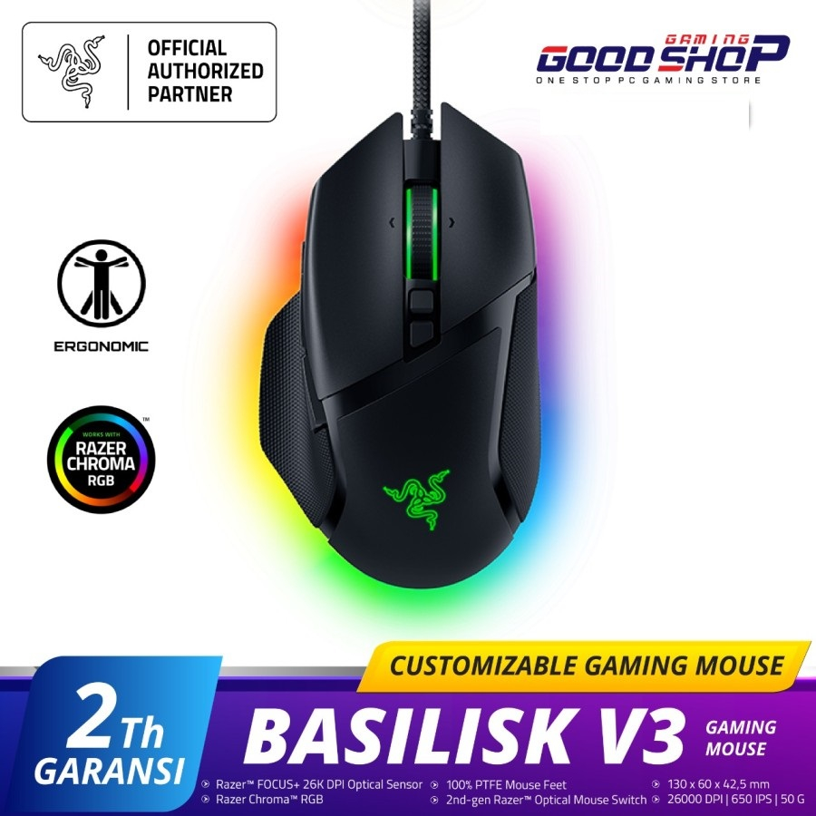Razer Basilisk V3 - Gaming Mouse