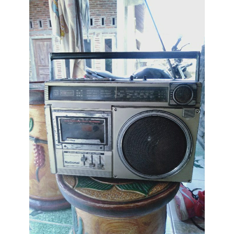 radio tape national  jadul