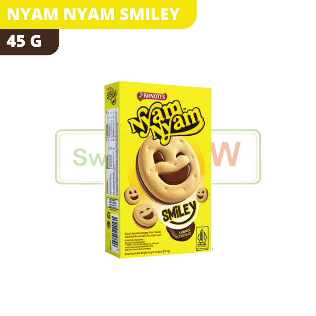 

Arnott's Nyam Nyam Smiley Cokelat 45G