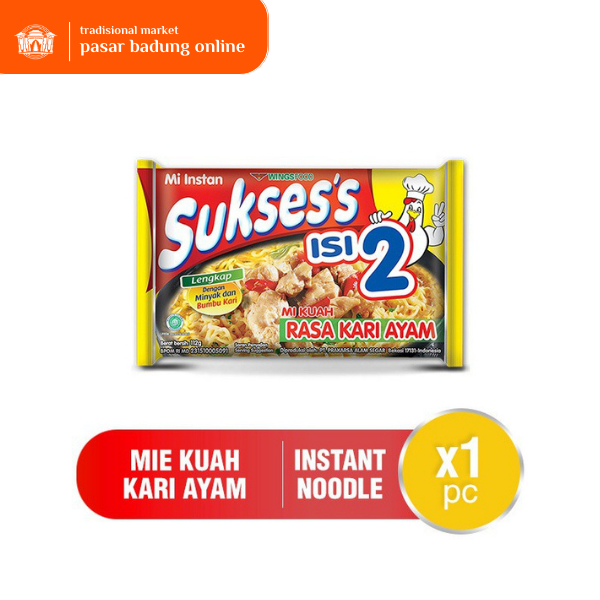 

Suksess Mi Kuah Rasa Kari Ayam / pcs / 112 gr