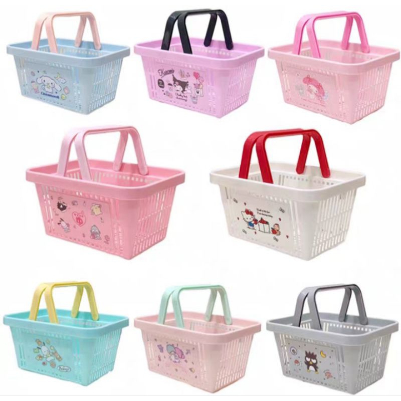 KERANJANG HELLO KITTY / KERANJANG SERBAGUNA / TEMPAT SERBAGUNA / KERANJANG IMPORT LUCU