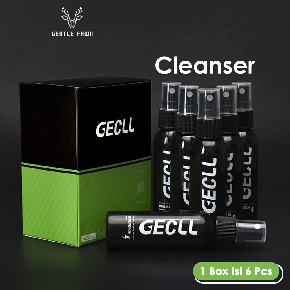 GENTLE FAWN Cairan Pembersih Spray Lensa/Kacamata/hp/Kamera/Jam Tangan Cleaner Spray Multiguna Termurah Aman Di Gunakan (GECCL)-1 BOX (6PCS)