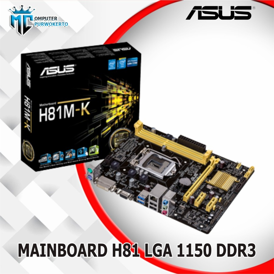 Mainboard Mobo LGA 1150 H81 Asus H81M-K