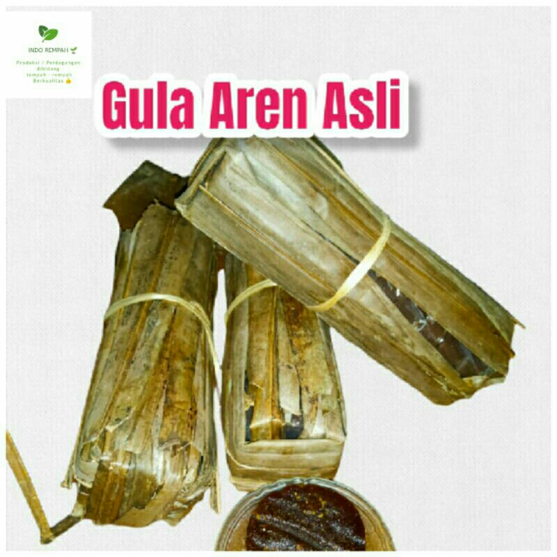 

Gula Aren Asli bungkus daun