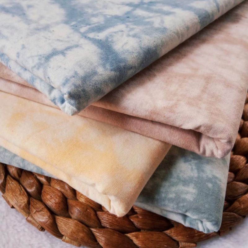 Calicozie Kain Blacu Warna Abstrak Berbagai Ukuran