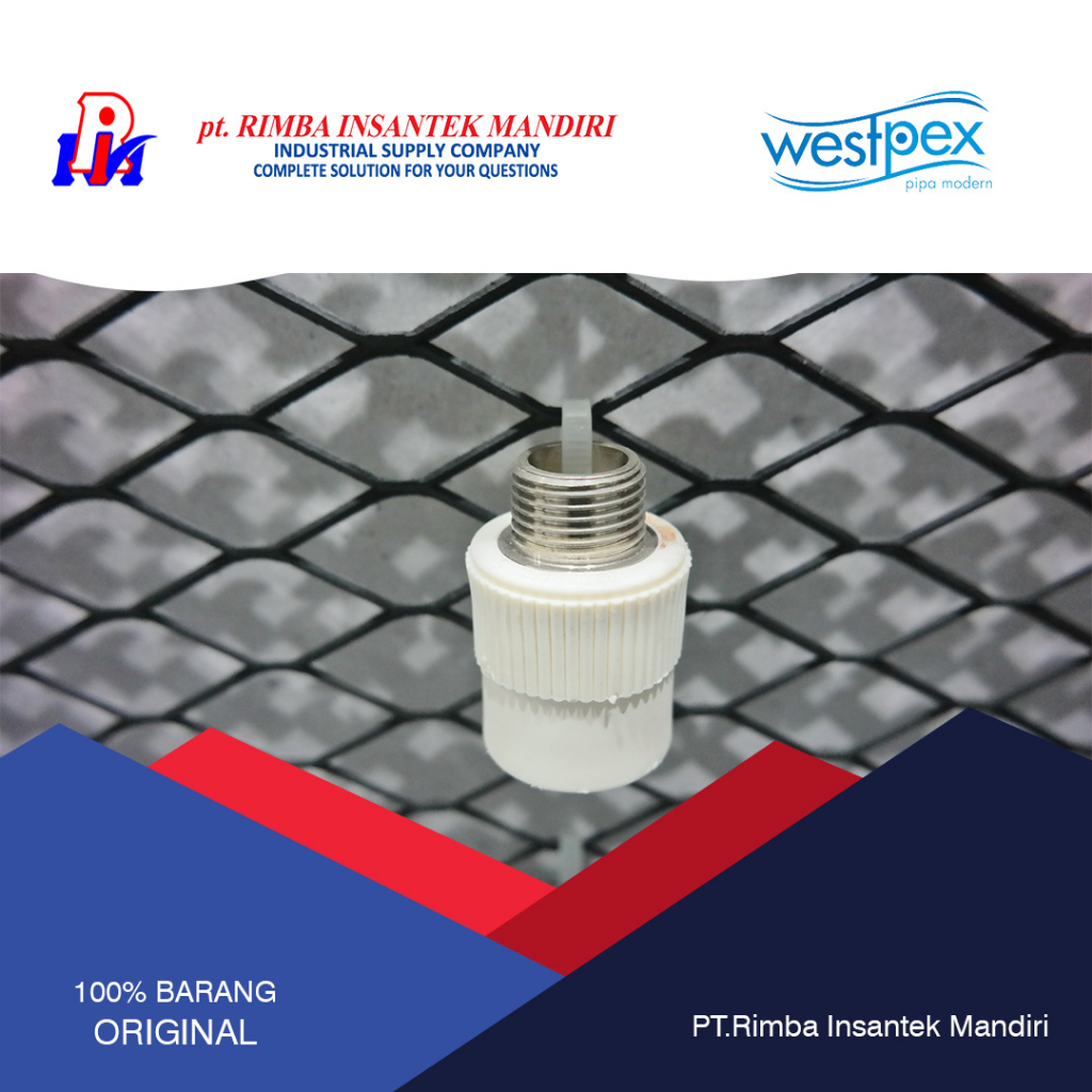 SOK DRAT LUAR 1" INCH WESTPEX / STRAIGHT THREAD MALE 32 MM / SDL PPR