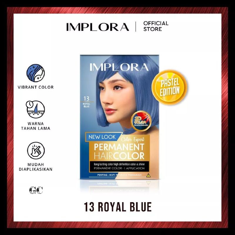 Cat Rambut 009C Warna Biru Original