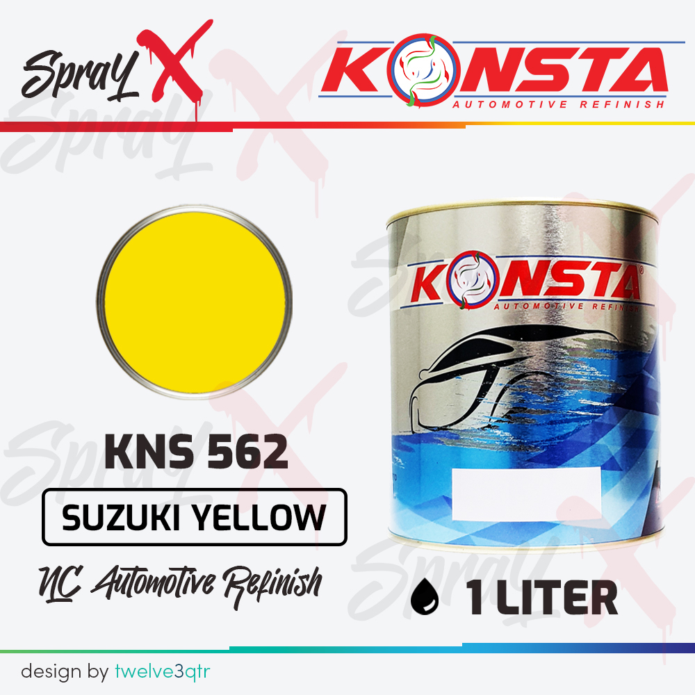 KONSTA NC SOLID SUZUKI YELLOW 562 / KUNING SUZUKI #562 1 LITER - CAT DUCO