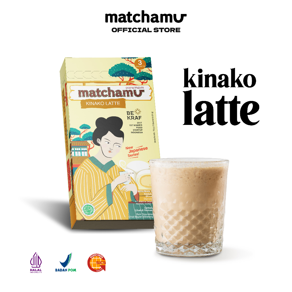 

Matchamu Kinako Latte Box of 3