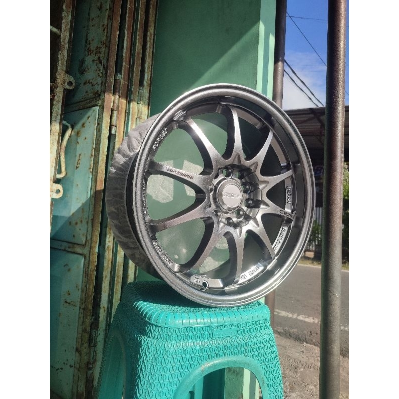 VELG MOBIL MURAH MODEL CE28 R16 PCD 5×100/114.3 WARNA EJ TITAN TERBARU JDM STYLE BY YUSTA RACING