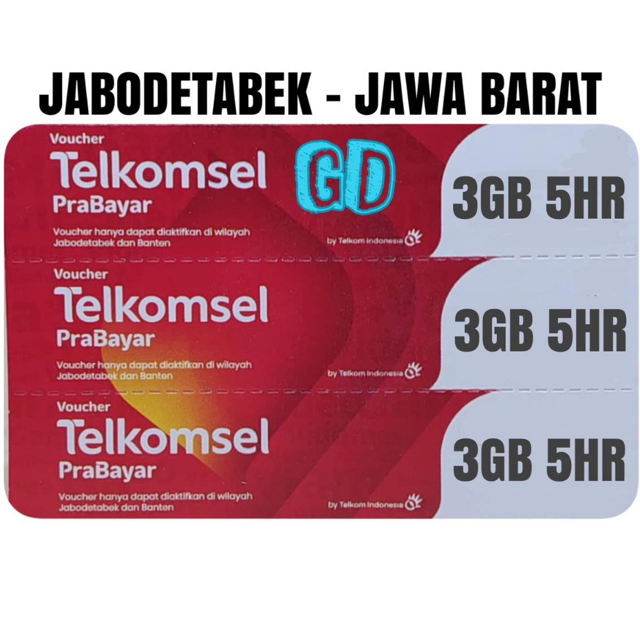 VOUCHER TELKOMSEL 3GB 5HARI