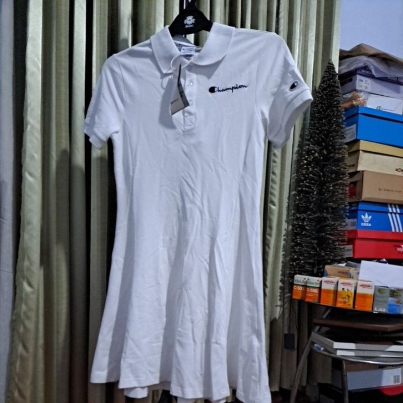 Champion Polo Sport Dress White Ukuran XL Original From USA