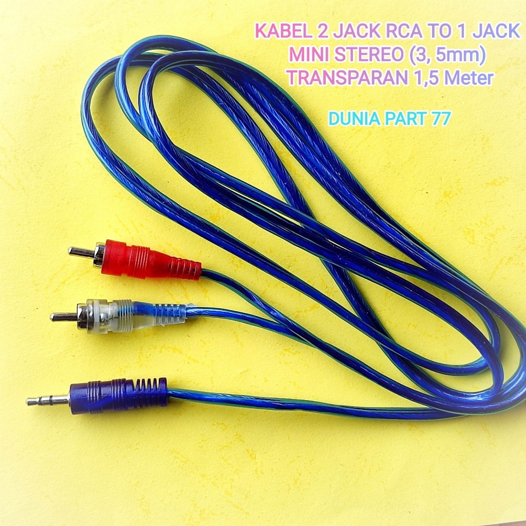 GNW RCA Audio Cable to Mini - Jek HP ke Salon - Mini To RCA