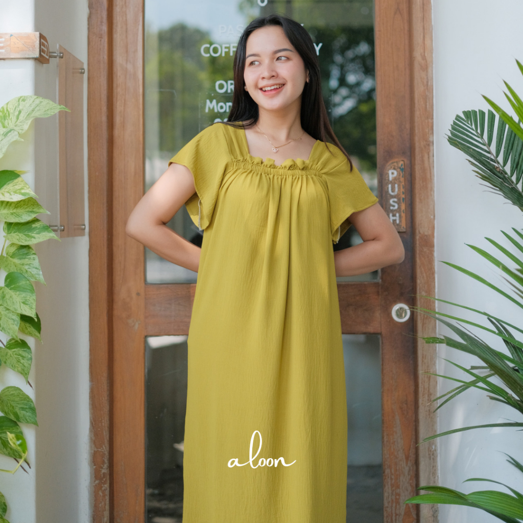 Lyn Daster Kekinian Kerut Dada Crinkle Airflow Premium – Baju Daster Wanita