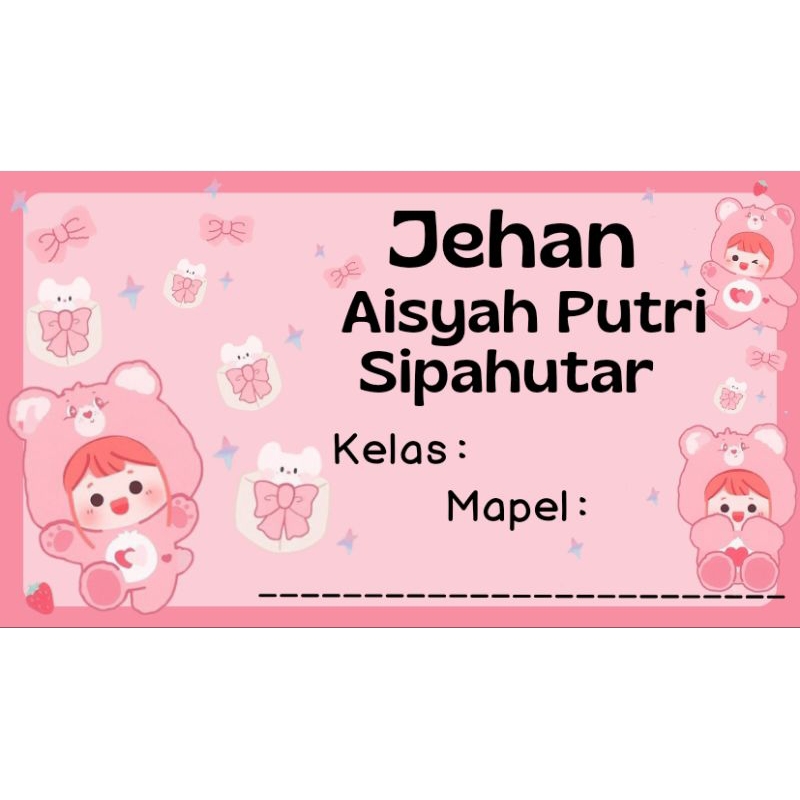 

Stiker Label Nama