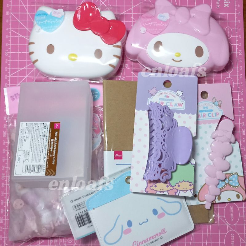 DAISO SANRIO original my melody cinnamoroll hello kitty little twin stars kiki lala pill case id pos
