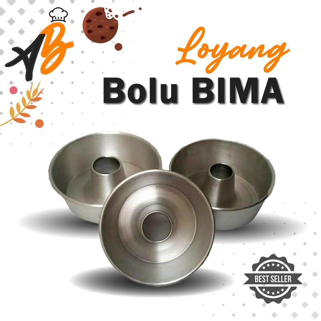 Loyang Kue Bolu Bima / Cetakan Kue Bolu Bima / Tulban Cetakan Kue Bolu Bima Press Aluminium Press